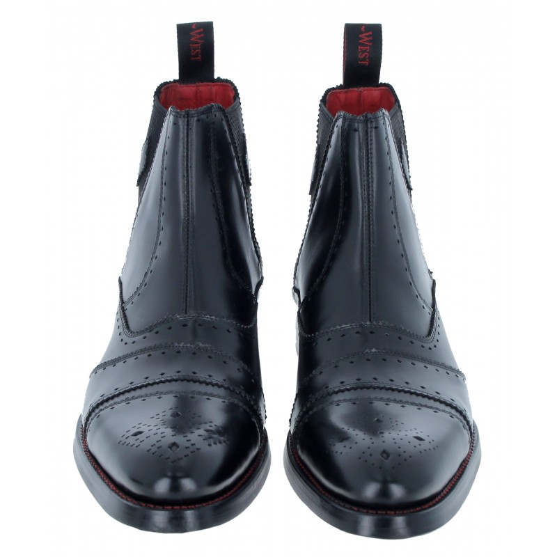 Jeffery West Botham Boots Black Leather